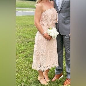 Midi lace dress LuLus